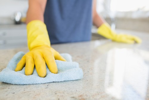 Close-up of carpet fibres being refreshed by expert cleaning