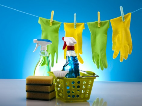 Professional cleaner carrying out a domestic clean in Elephantandcastle